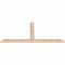 Ekena Millwork Portland Smooth Timber Gable Bracket, Douglas Fir, 96"W x 44"H x 3 1/2"D x 5 1/2"F, 11/12 Pitch GBW096X44X0406POR00SDF - alternate 4